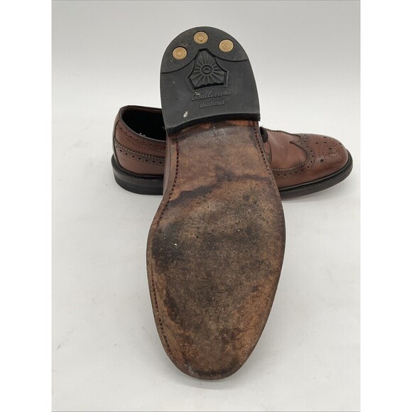 Hanover LB Sheppard Signatures 2312 Brown Leather Wingtip Shoes Size 8.5 E/C - Picture 6 of 10